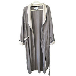 Victorias Secret Country Robe XS/S Vintage 90's Brown Houndstooth Classic Preppy